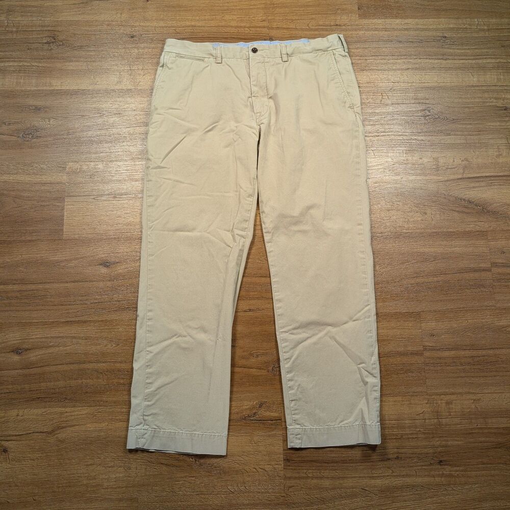 Polo Ralph Lauren Chino Pants Mens 36x30(29) Beige Stretch Classic Fit Preppy